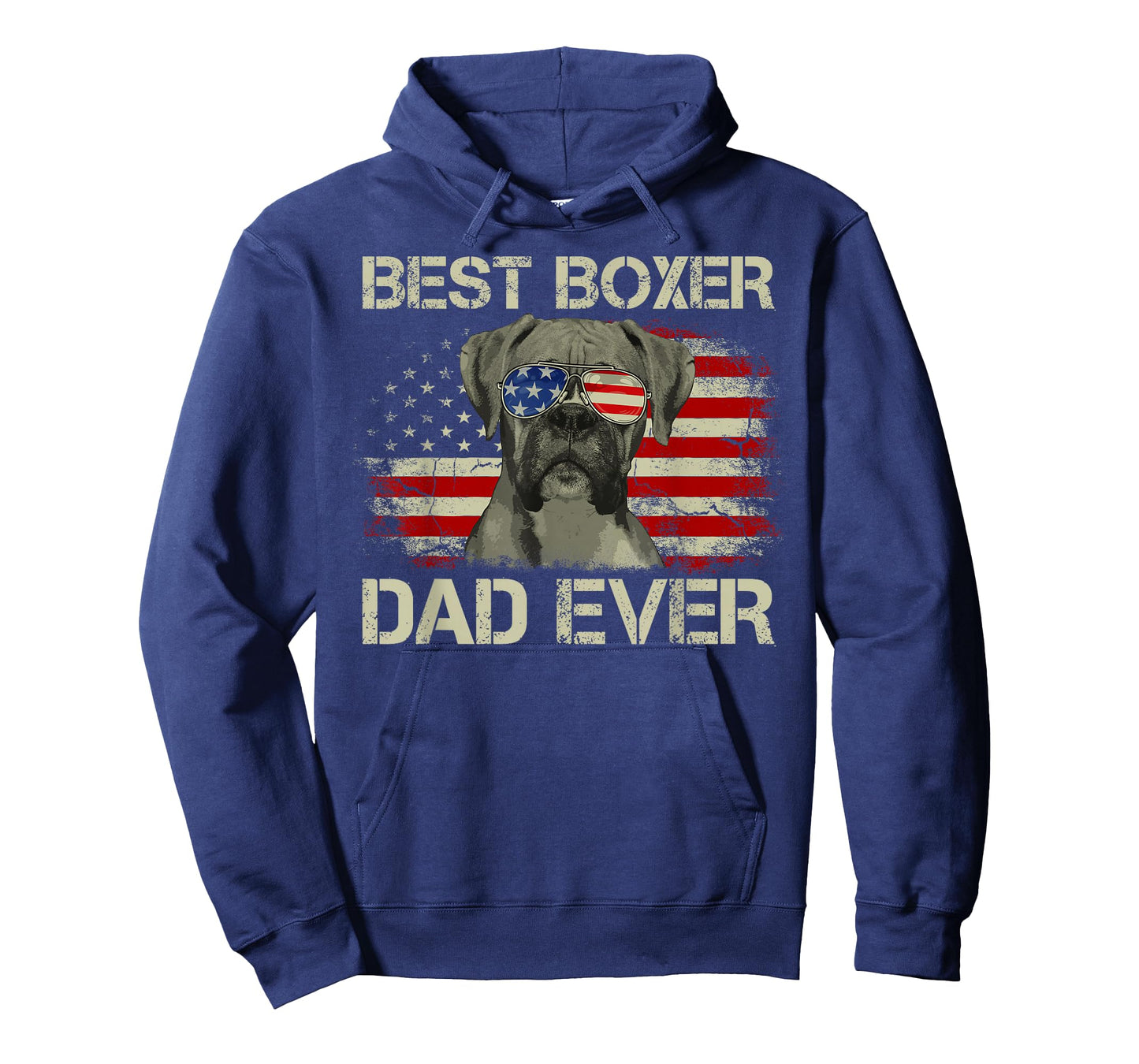 Best Boxer Dad Ever Tshirt Dog Lover American Flag Gift T-Shirt