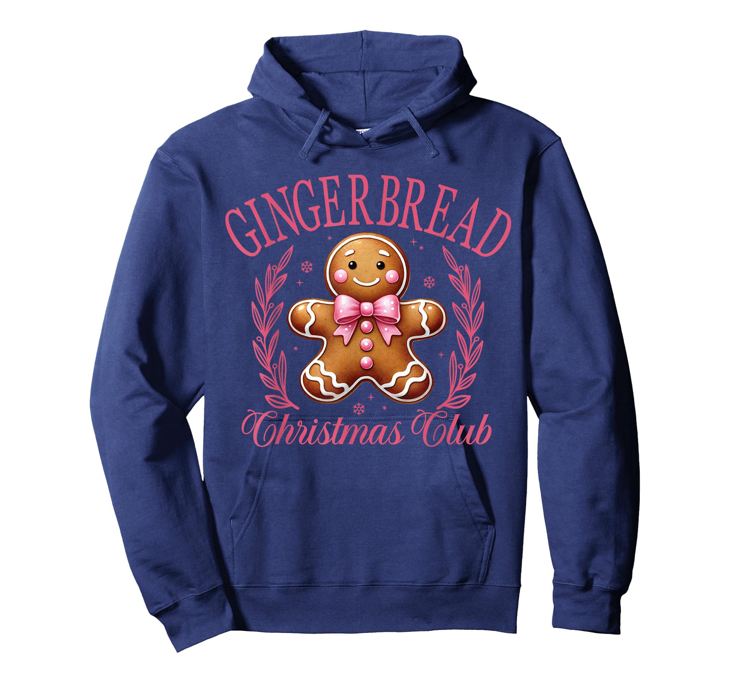 Coquette Bow Pink Gingerbread Christmas Girl Women Xmas T-Shirt