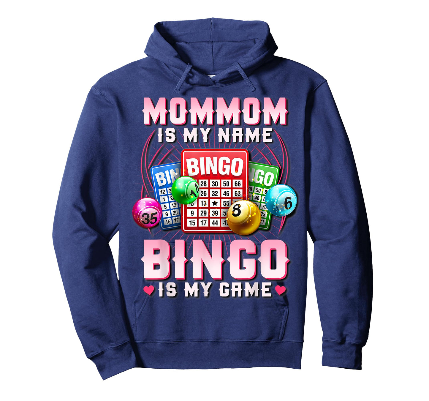 Bingo Player Mommom Is My Name Bingo Is My Game Xmas T-Shirt