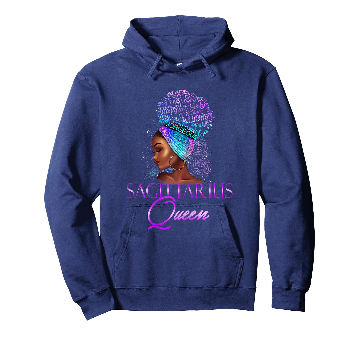Lush BLM Purple Sagittarius Queen African American November December T-Shirt