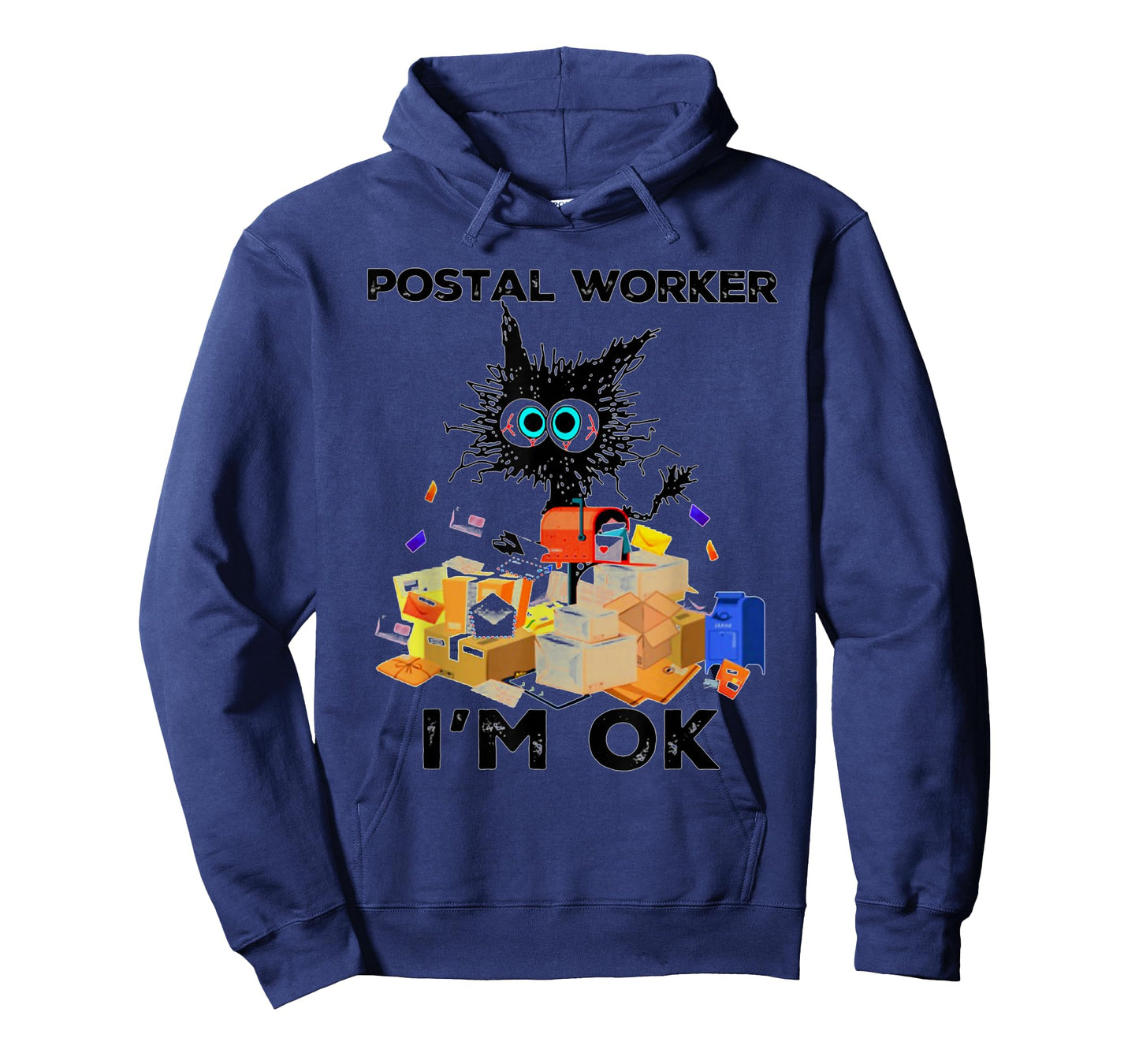 Postal Worker I'm Ok Funny Cat T-Shirt