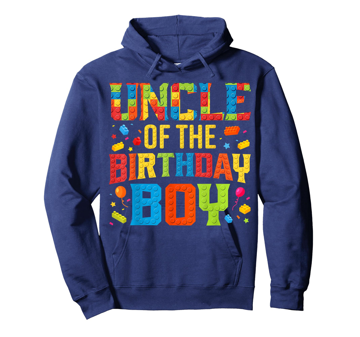 Uncle Of The Birthday Boy Master Builder Building Blocks T-Shirt