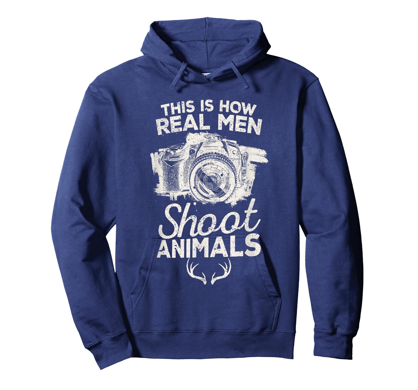 This is How Real Men Shoot Animals Camera Wild Hunting Vegan T-Shirt