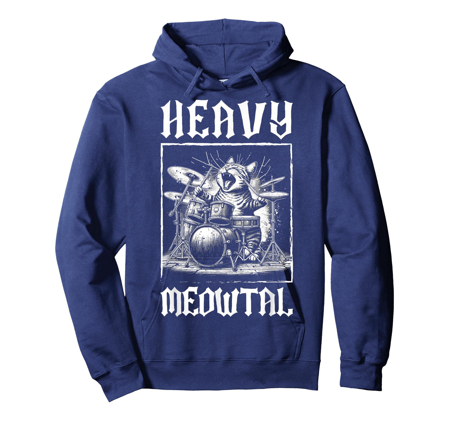Heavy Meowtal - Funny Cat & Heavy Metal T-Shirt