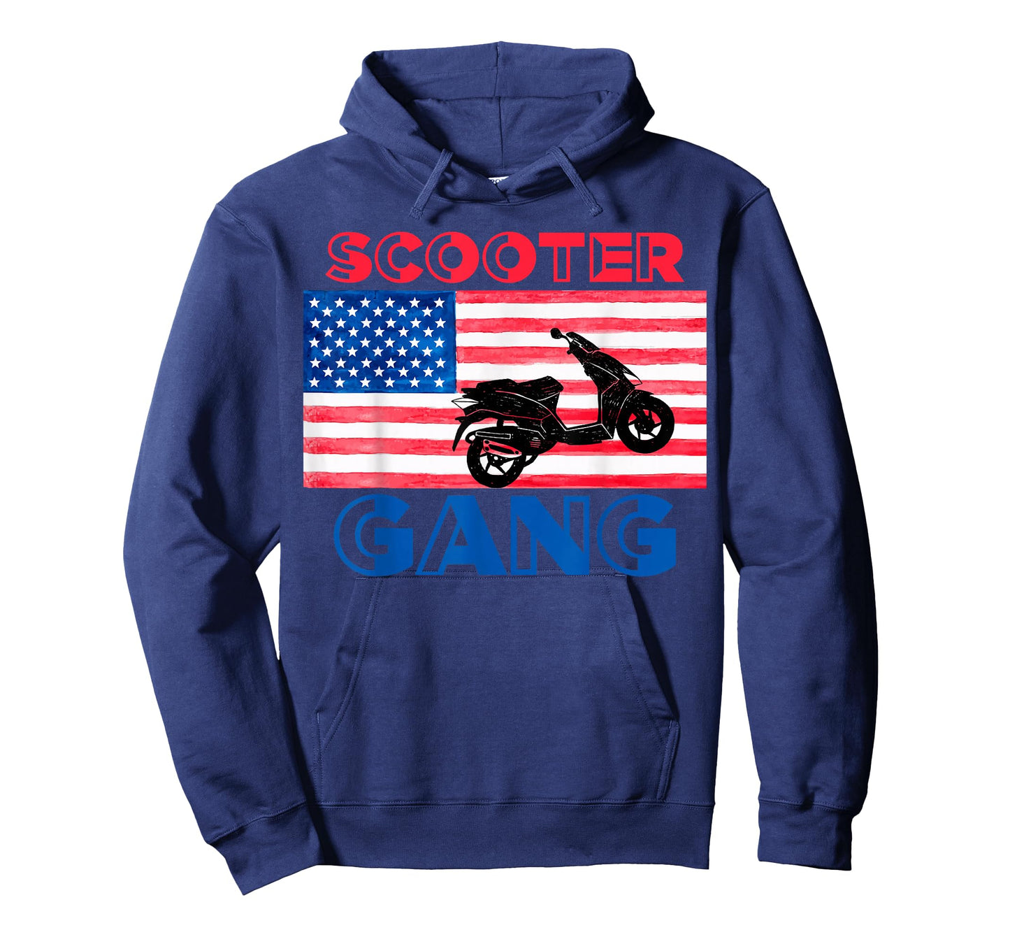Scooter Gang Moped t-Shirt American Flag Motorcycle Gear T-Shirt