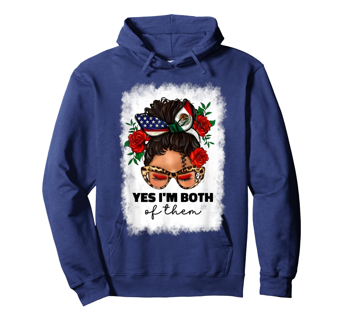 Half Mexican And American Mexico Flag Yes I'm Both Of Them T-Shirt