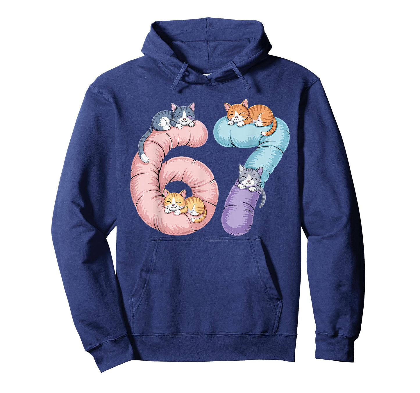 Cute 67 Cat Meme Design T-Shirt