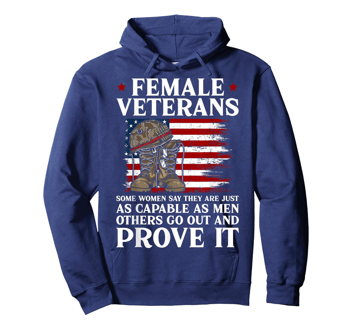 Female Veterans As Capable as Men Funny Women Veteran Mom T-Shirt