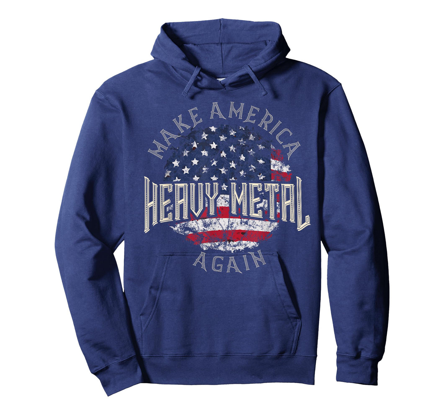 Patriotic Metal Head Make America Heavy Metal Again USA Flag T-Shirt