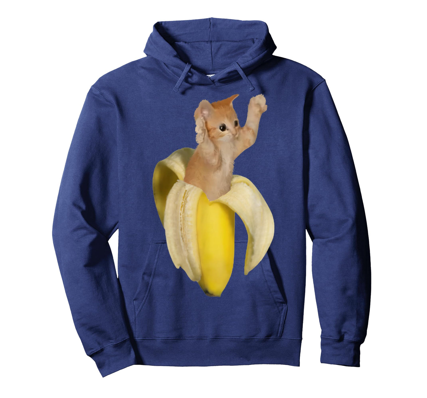 Banana Cat Crying Sad Kitten Cute Kitty Funny Silly Cats T-Shirt for Men Women Girls Kids