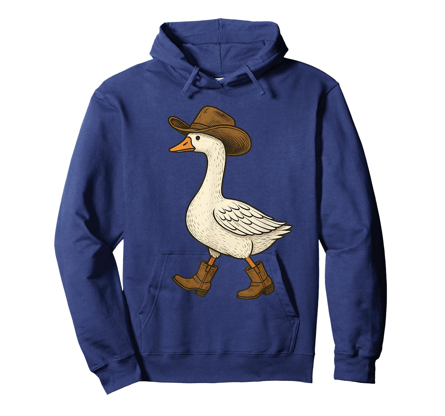 Cowboy Goose Funny Western Walking Boots Hat Humor Design T-Shirt