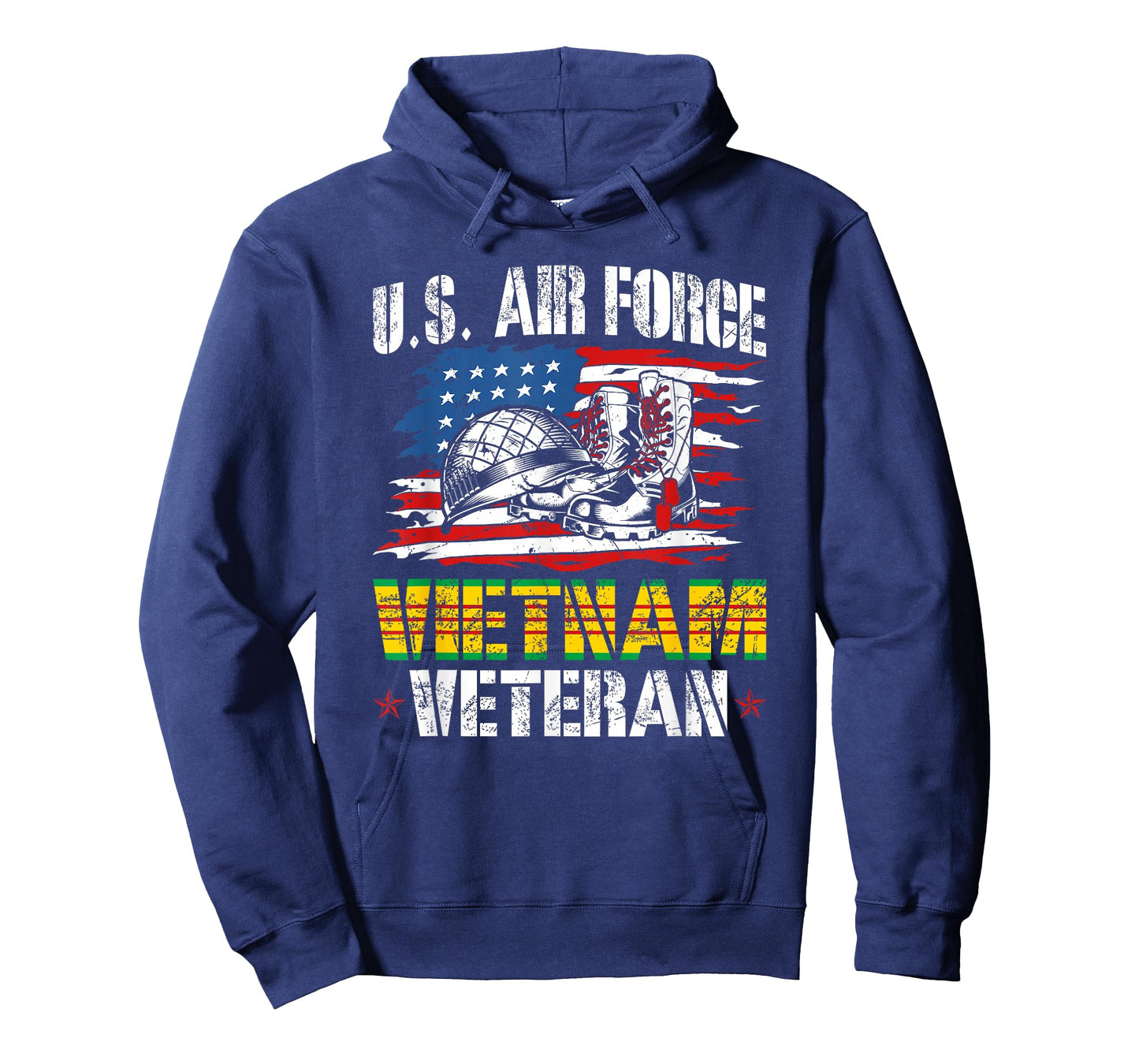 Vietnam Veteran US Air Force US Flag T-Shirt