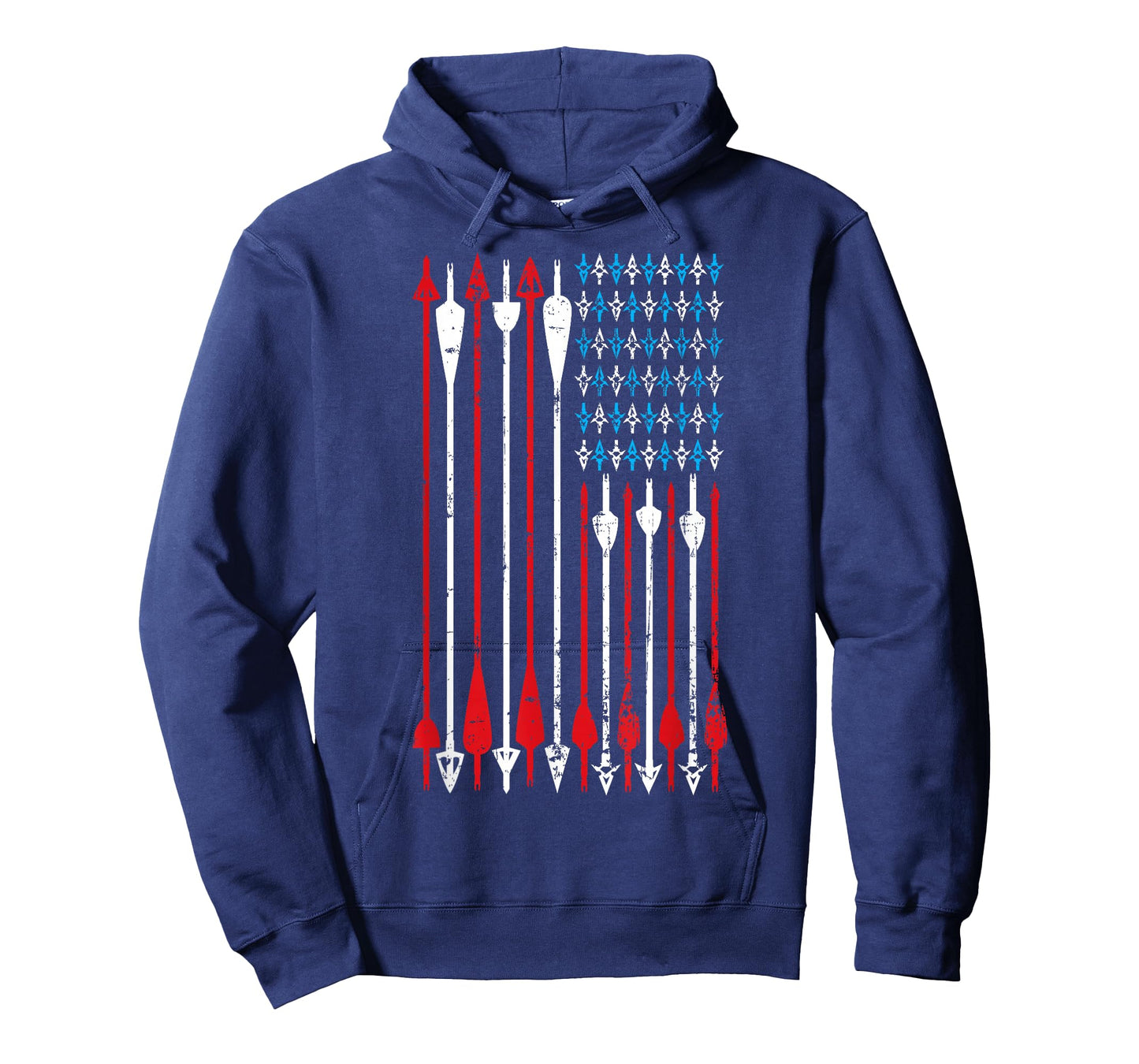 Vintage American Flag Archery Bow Hunting T-Shirt