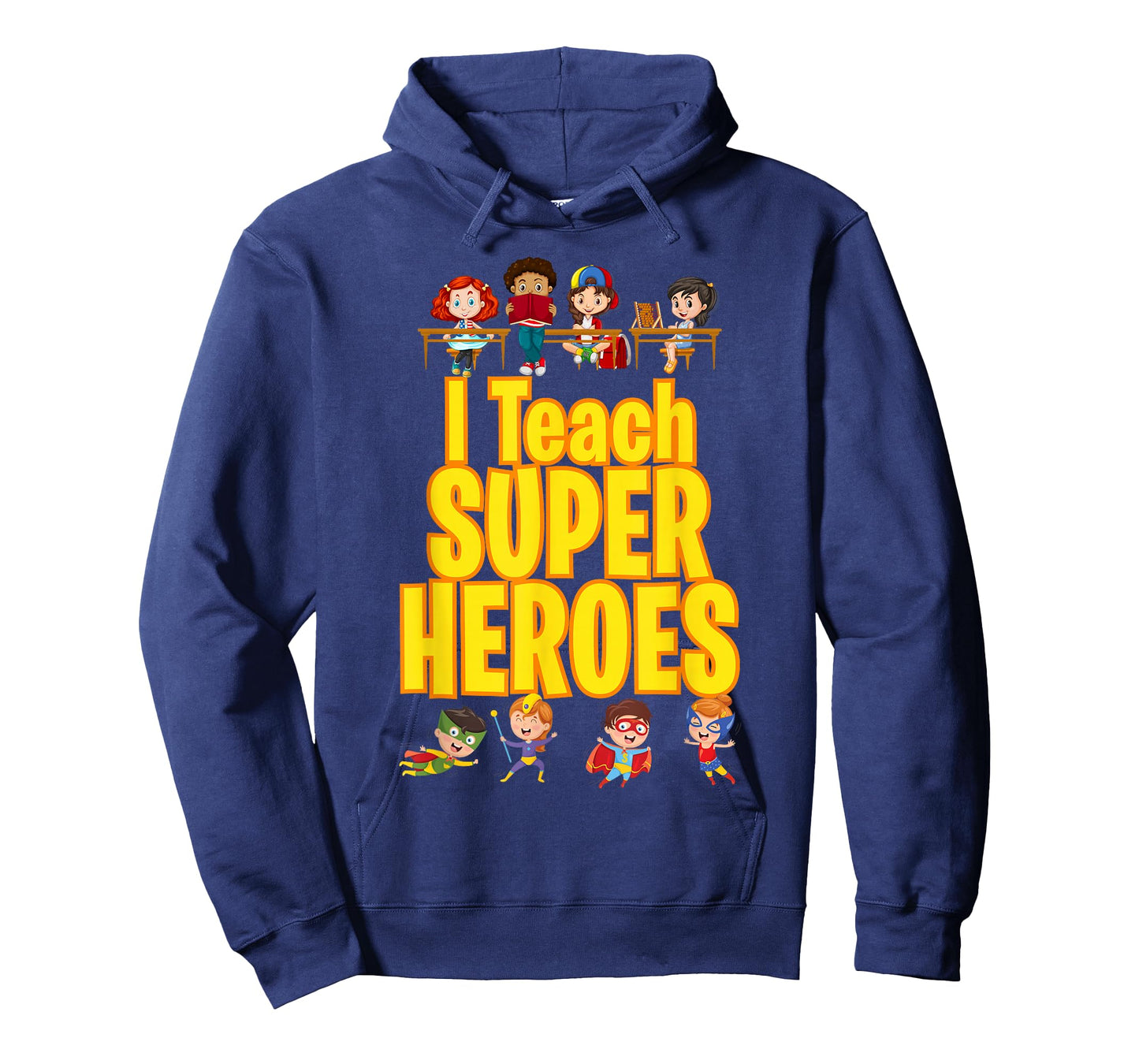 I Teach Super Heroes Comic Book Hero Teacher Funny School T-Shirt
