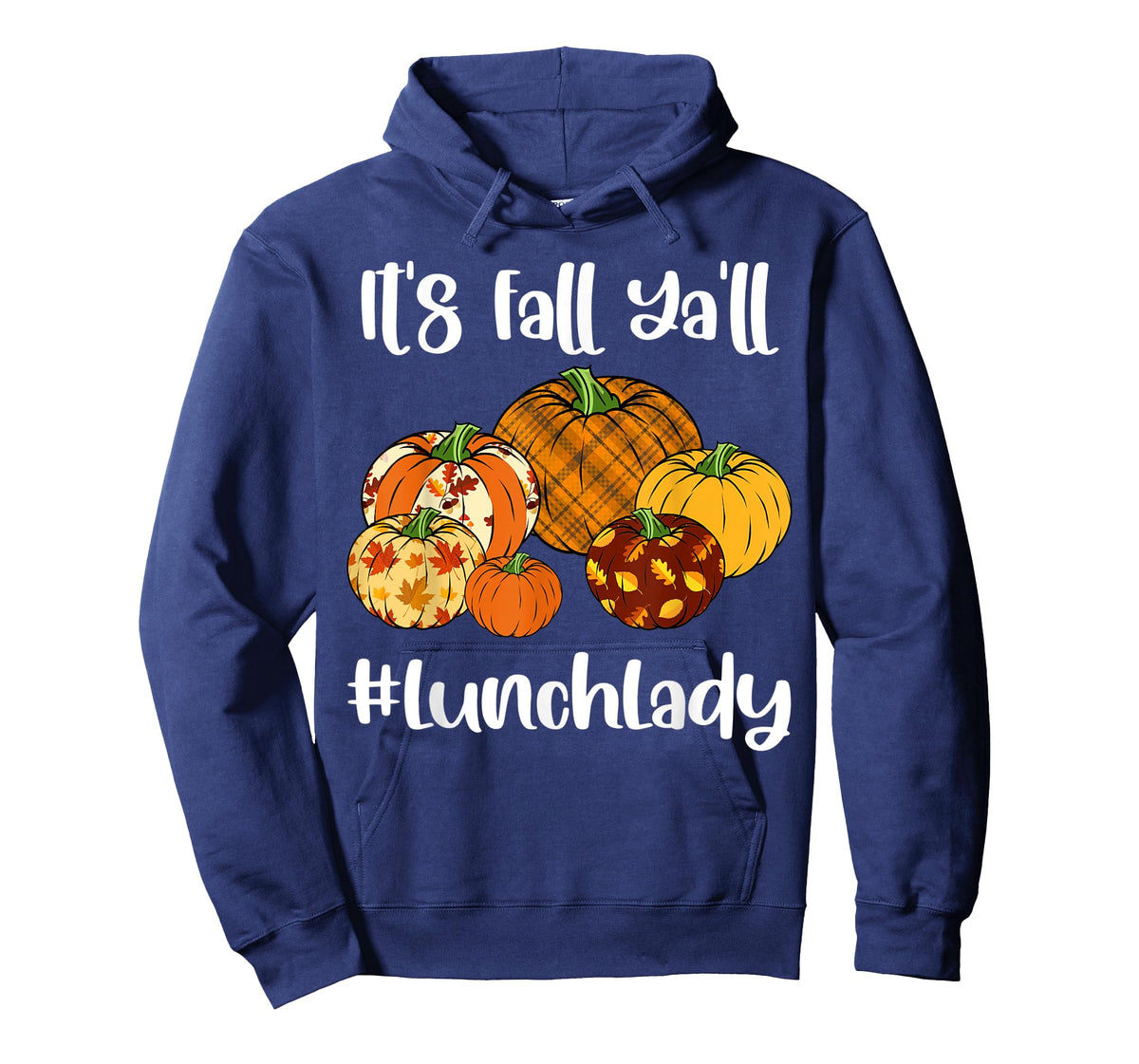 Lunch Lady Worker Fall Pumpkin Autumn Thanksgiving Day T-Shirt