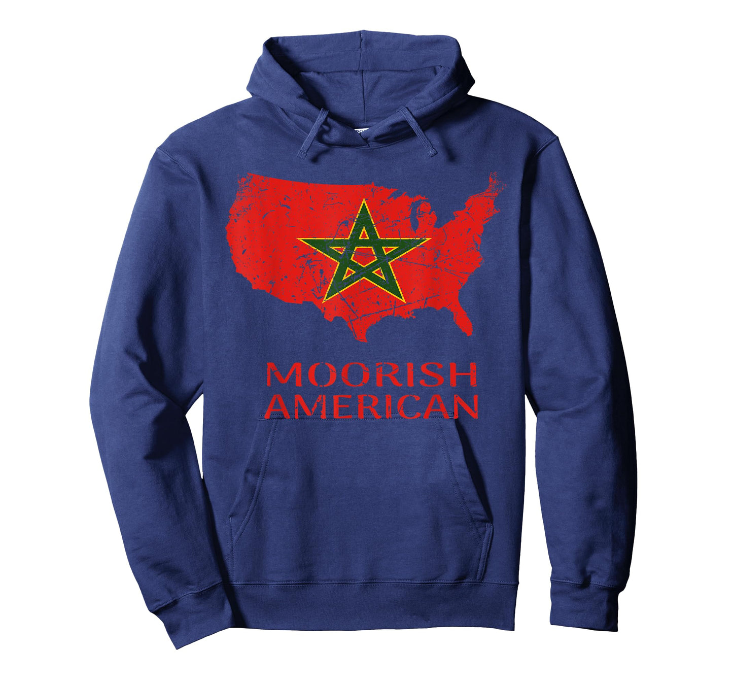 Moorish American Retro Proud Moorish Moroccan Flag Amexem T-Shirt
