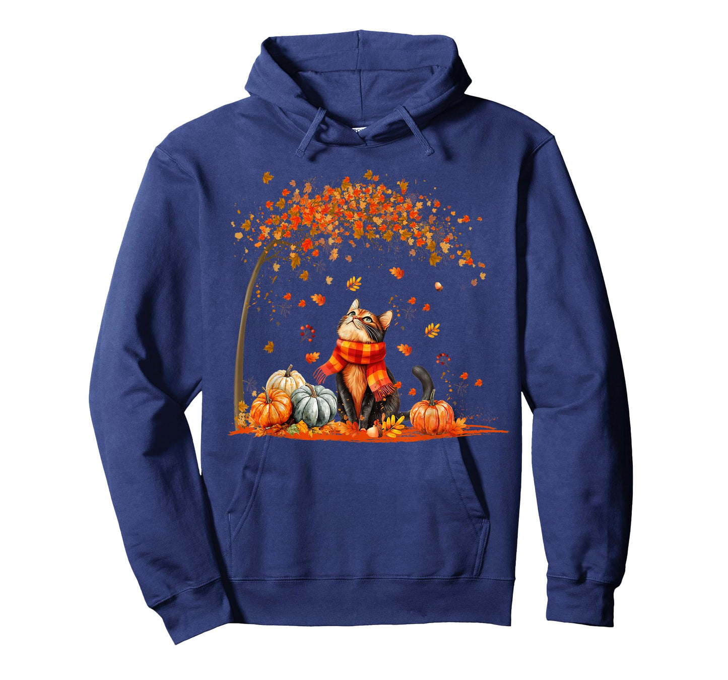 Cute Cat Leaf Fall Autumn Shirt for Cat Lovers T-Shirt