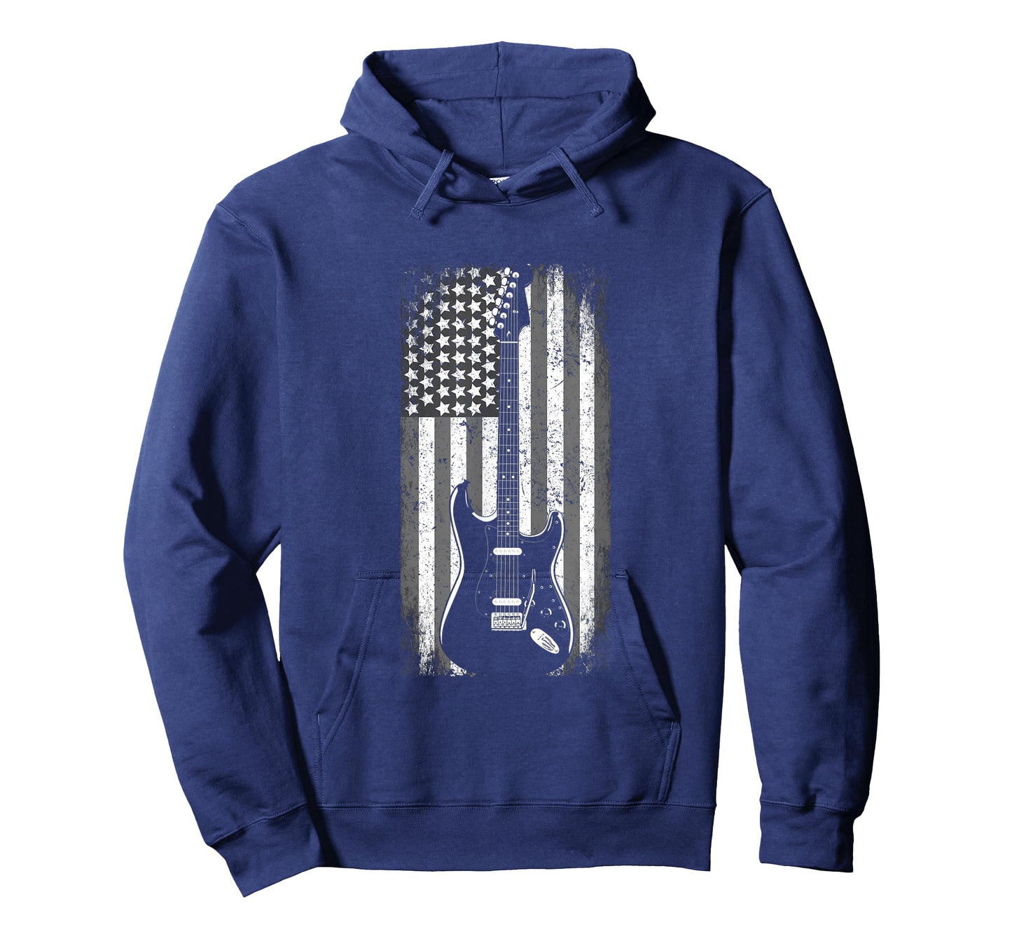 Vintage Rock and Roll Shirt USA American Flag Guitar T-Shirt