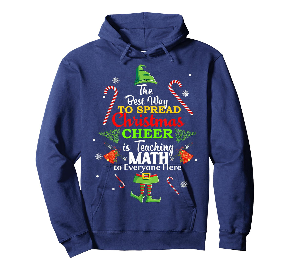 Math Teacher Christmas Shirt Elf best way to spread xmas tee T-Shirt