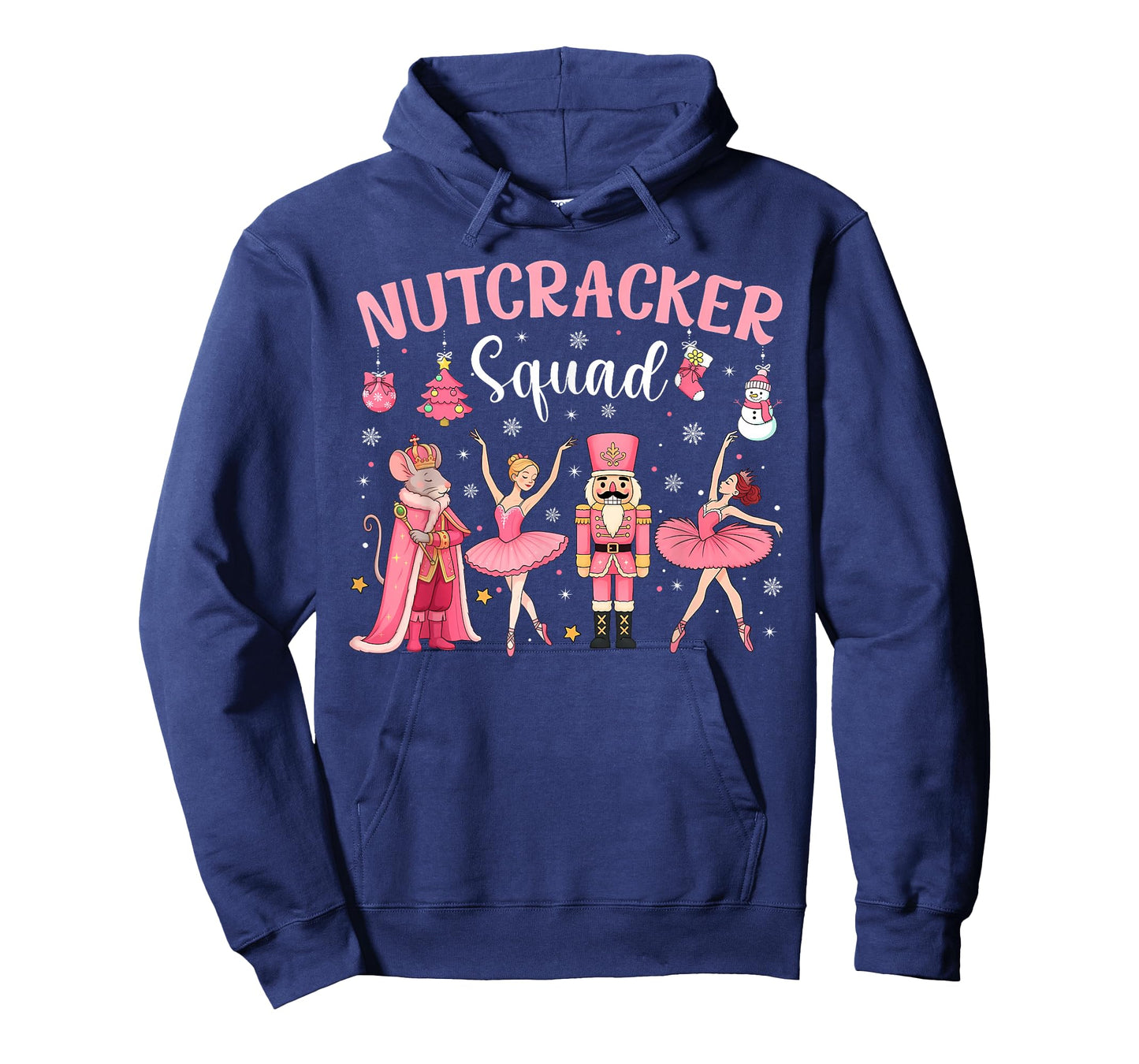 Nutcracker Squad Christmas Ballet Dance Cute Pink Ballerina T-Shirt