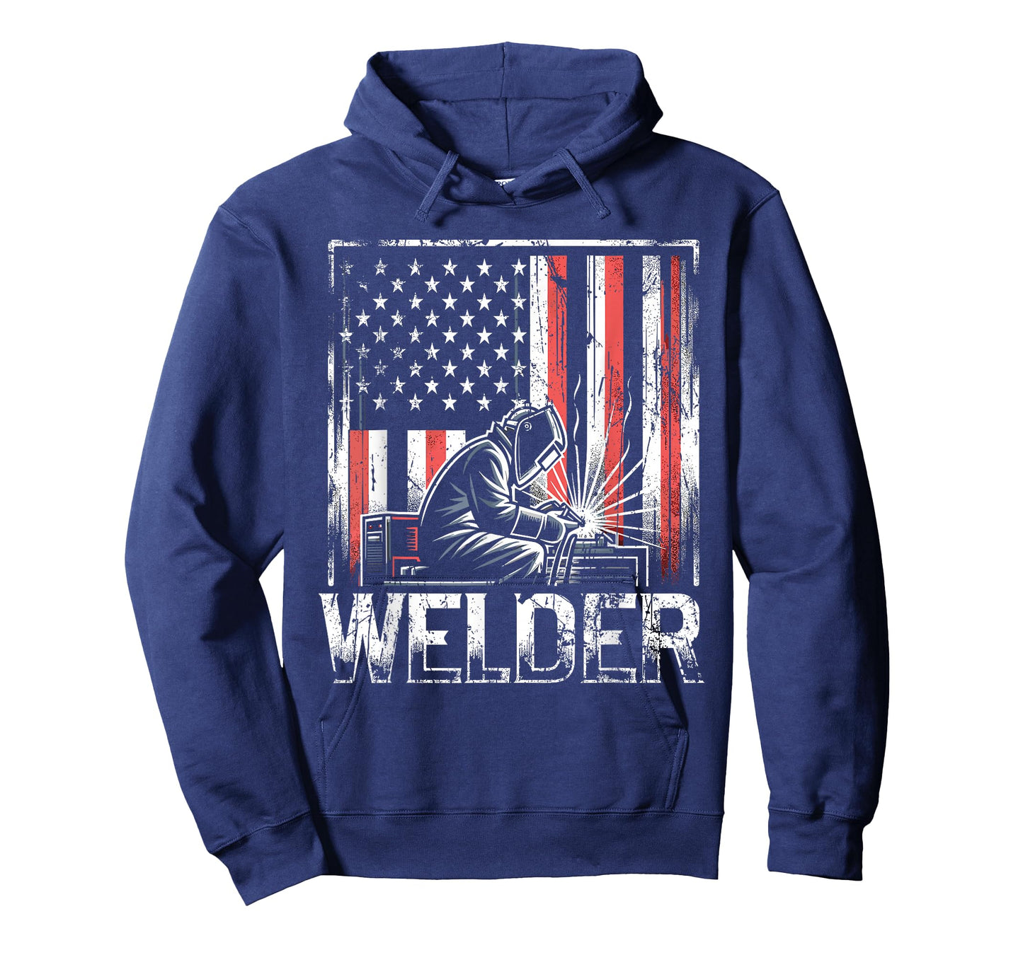 Welder American Flag USA Patriotic Welding Welder T-Shirt
