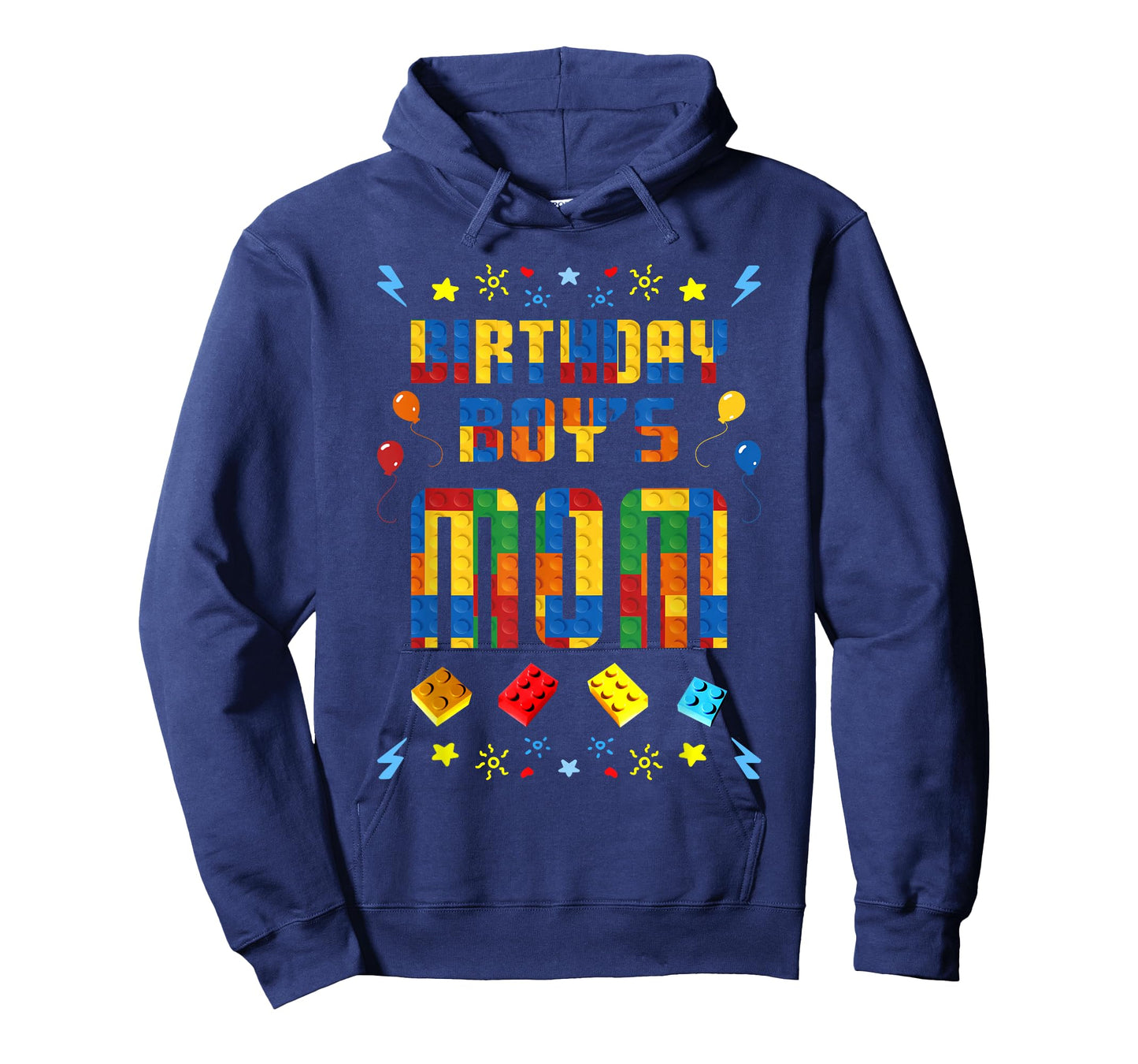 Birthday Boy's Mom Master Builder Building Blocks Family T-Shirt