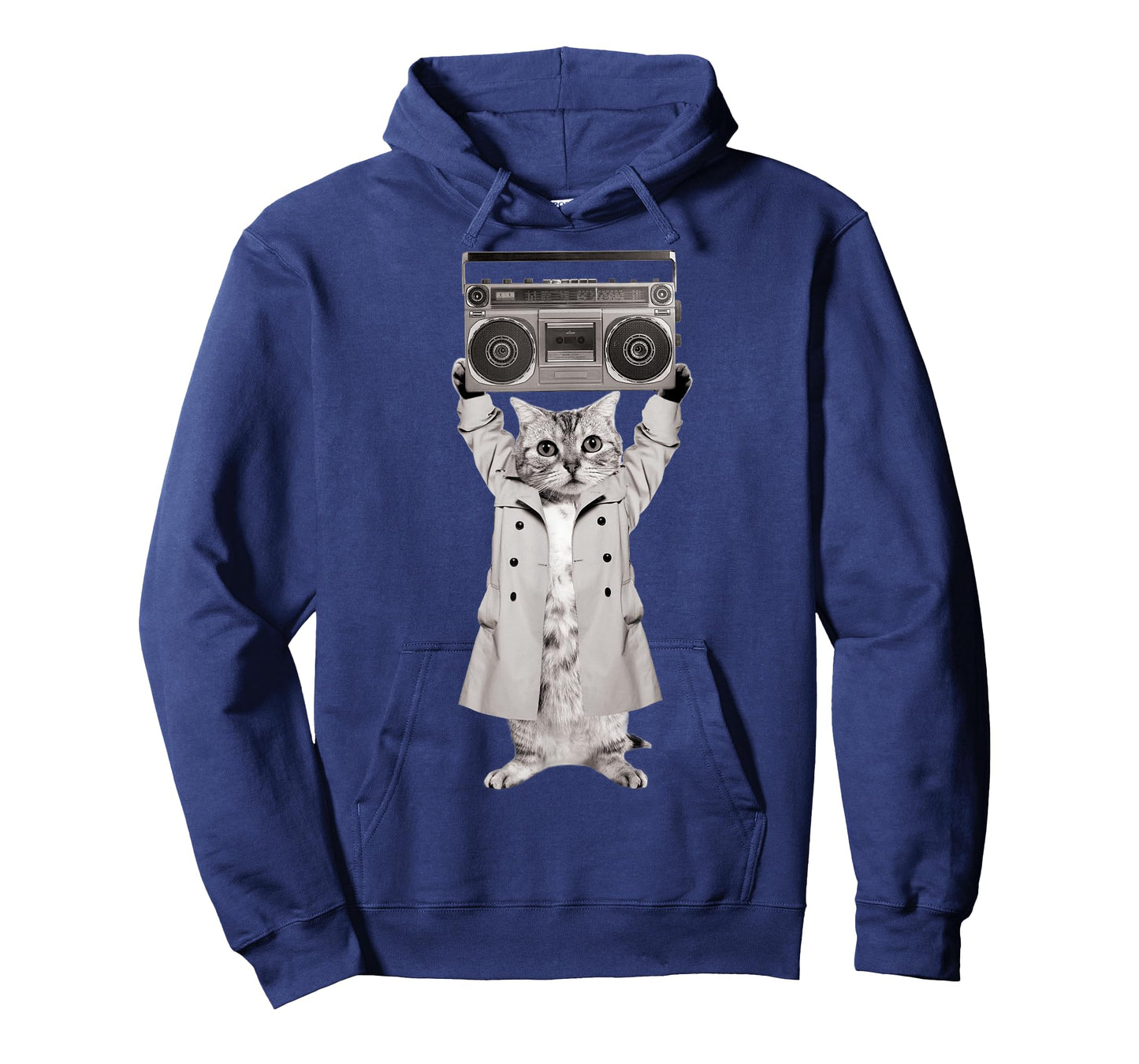 Say Something Cat Boombox Monotone T-Shirt