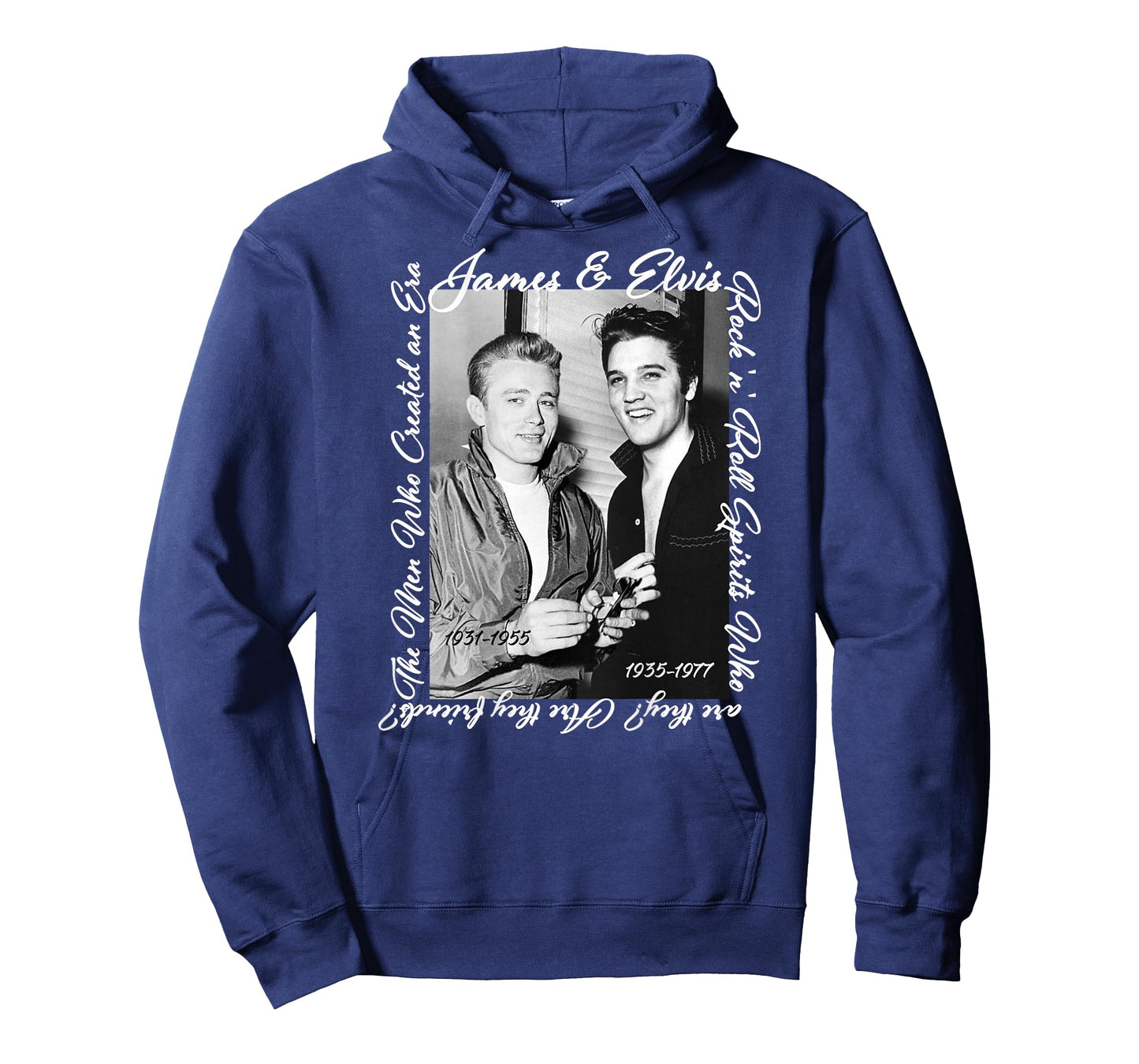 James Dean_Elvis Presley_Back Printed T-Shirt