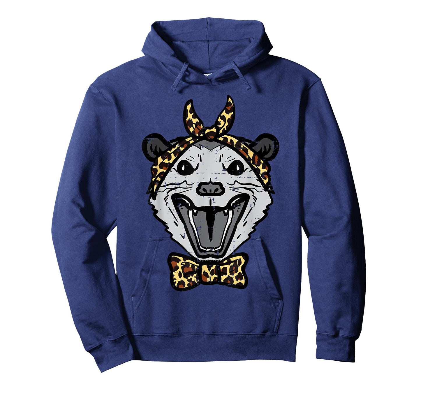 Opossum Leopard Bandana Bowtie Possum Mom Women Girls Kids T-Shirt