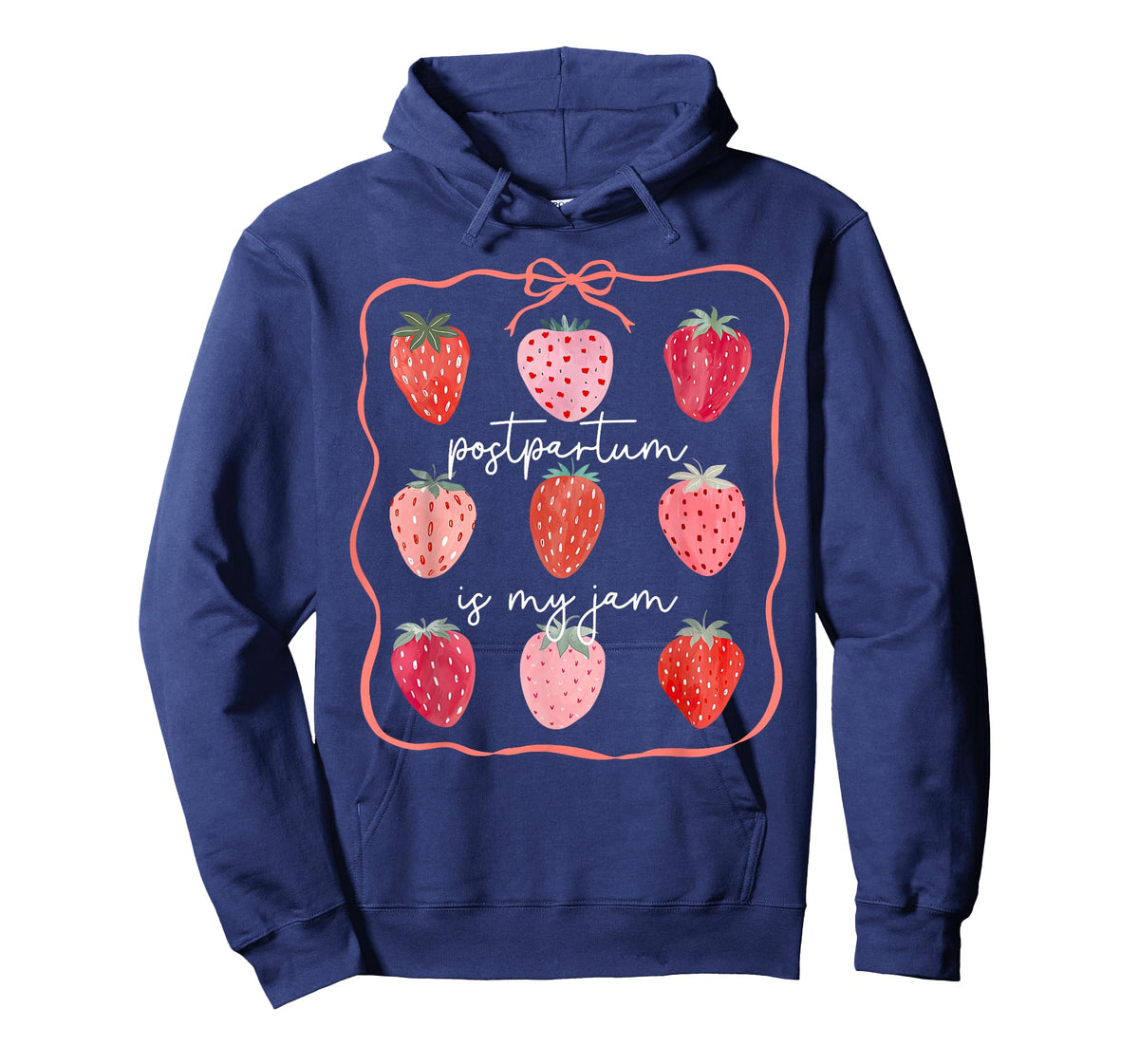 Groovy Postpartum Is My Jam Strawberry Mother Baby Nurse OB T-Shirt