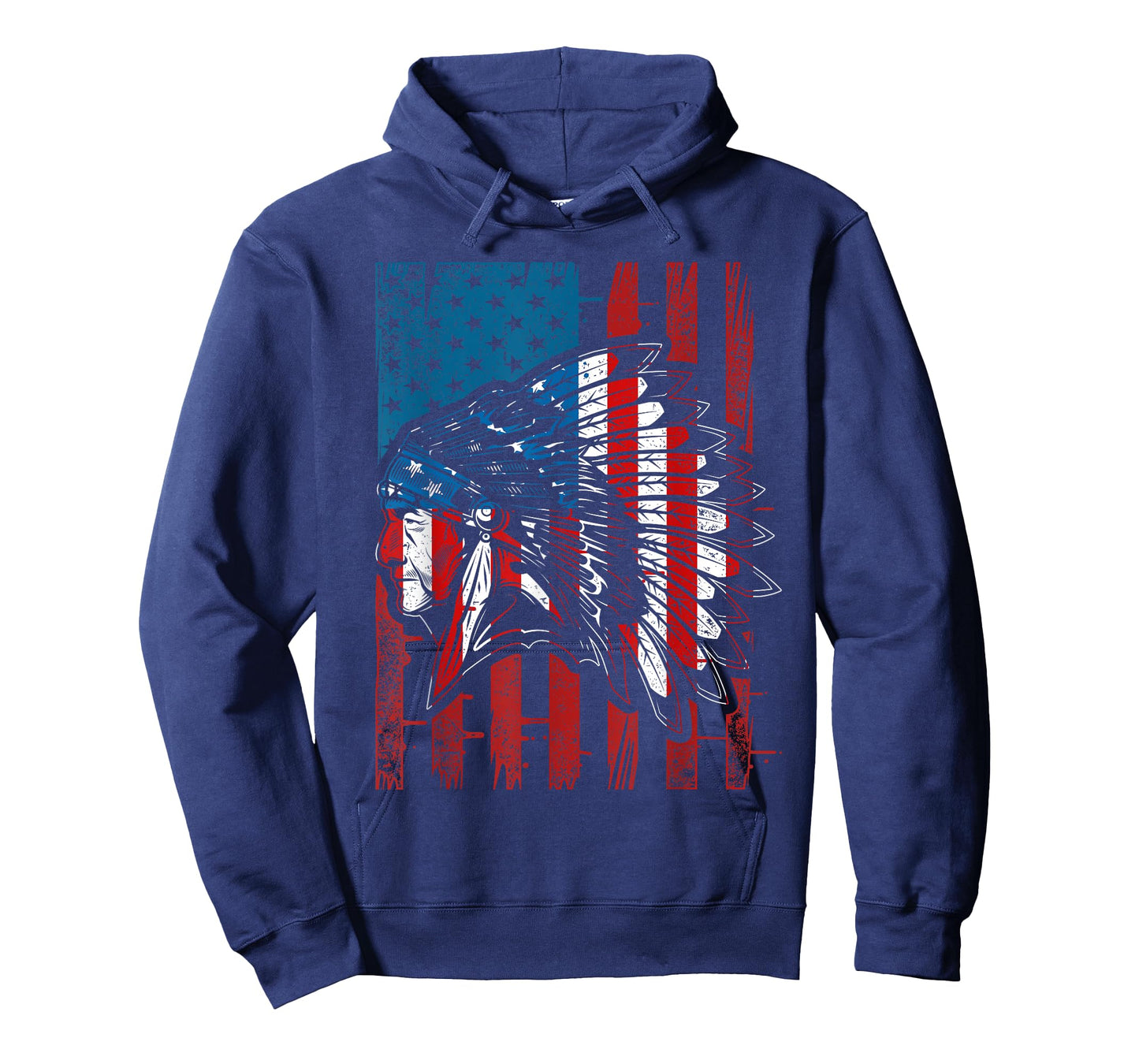 USA Flag Native American Heritage Headdress Native American T-Shirt for Women Kids Men
