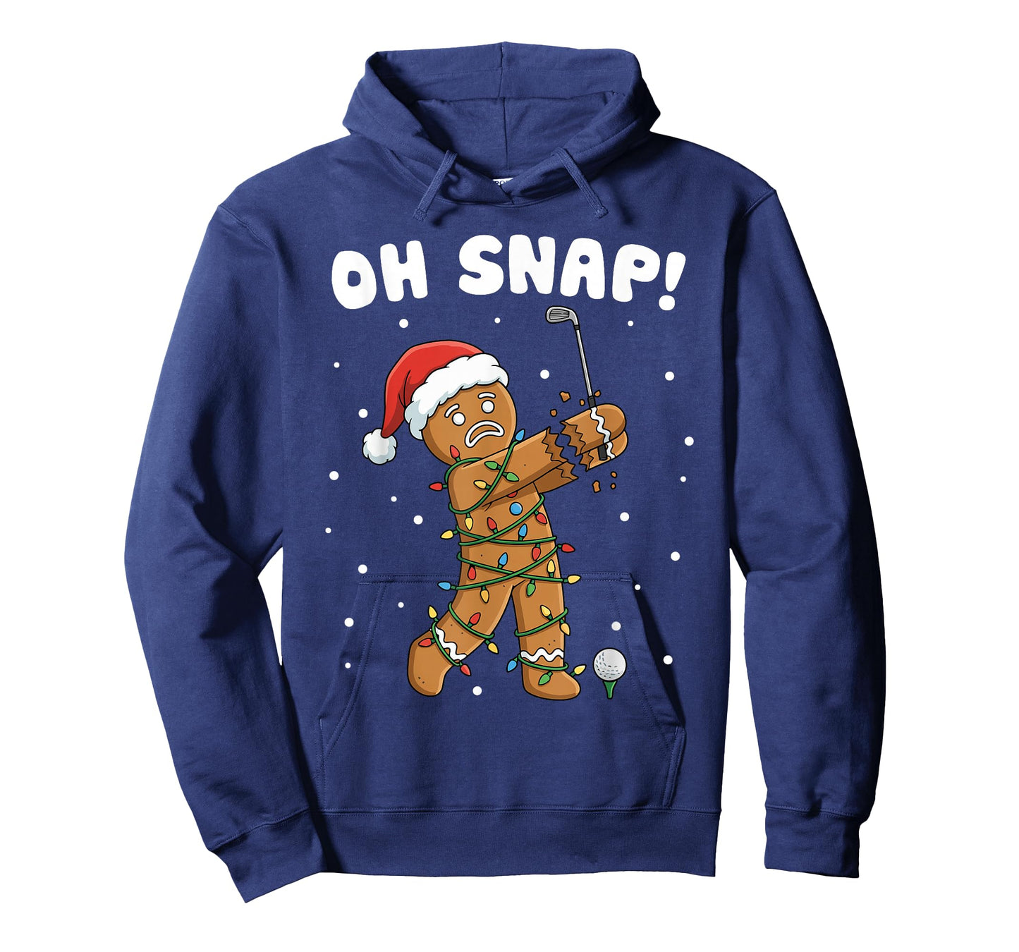 Christmas Gingerbread Oh Snap Cookie Xmas Golfer Golf Player T-Shirt