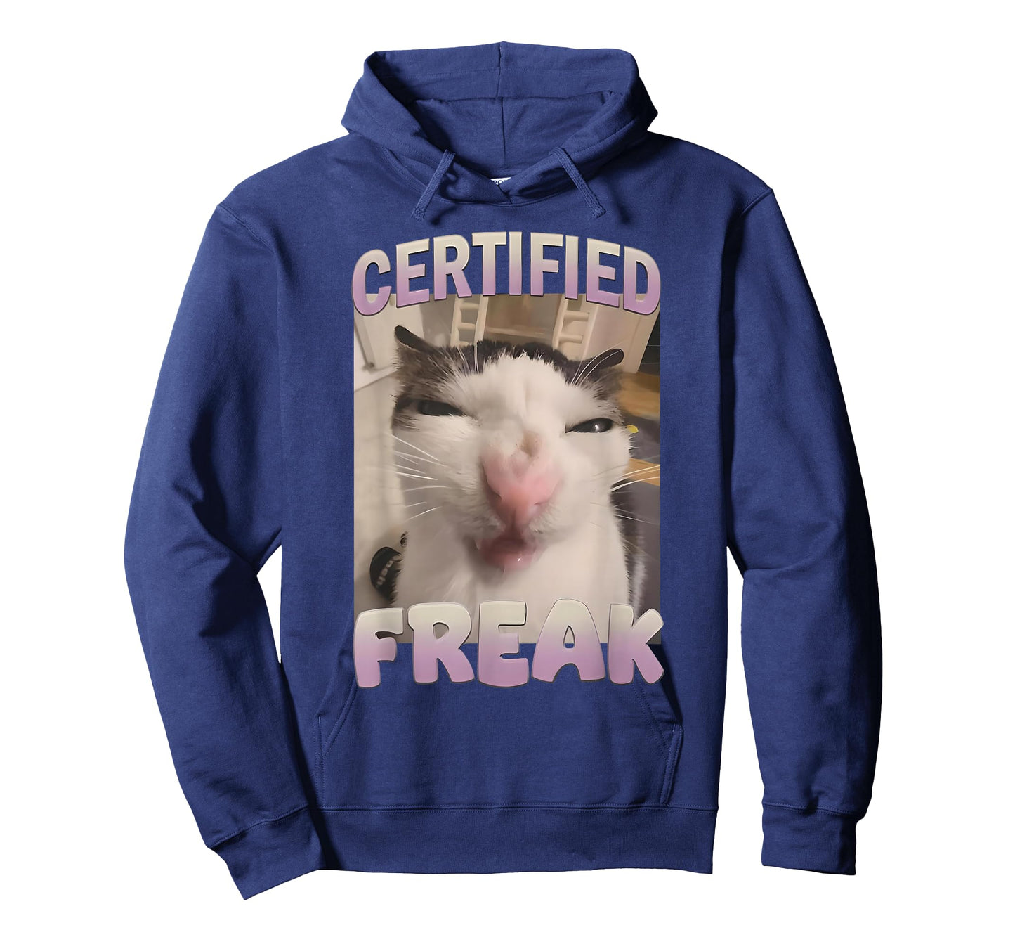 Certified Freak Cat Funny Cat Meme Distorted Cat Face Weird T-Shirt