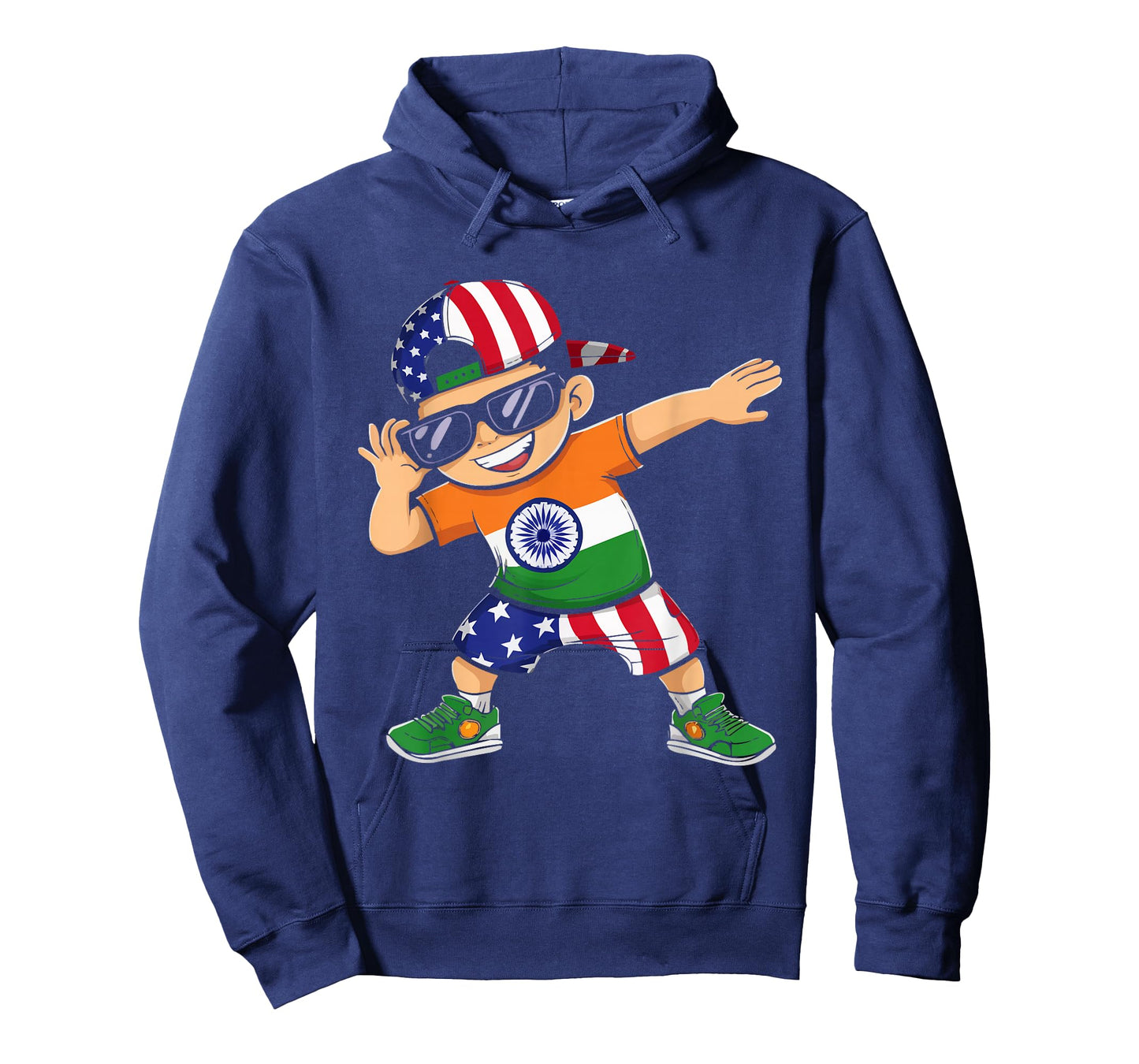 Half Indian Half American USA Flag India America T-Shirt