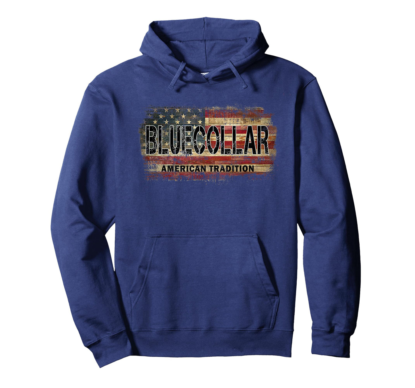 American Flag Vintage Blue Collar T-Shirt
