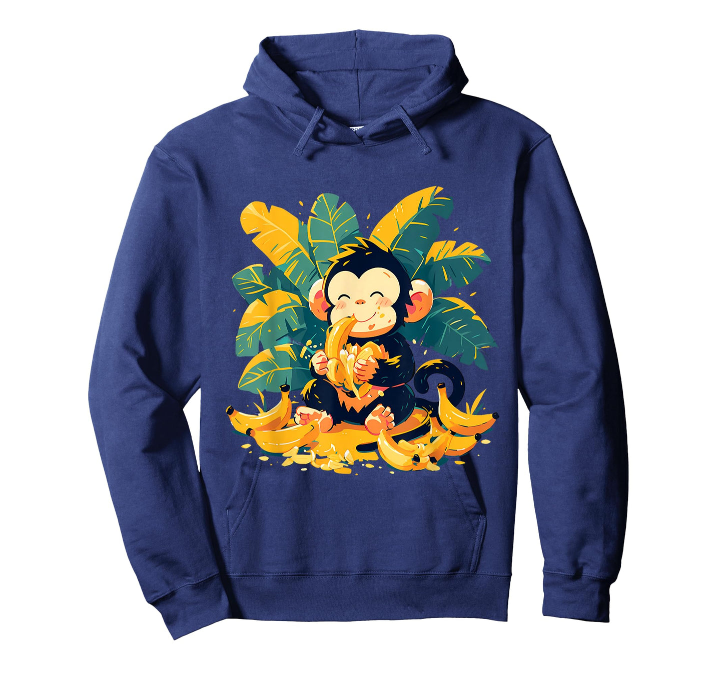 Banana Monkey Cute Monkey Nature Colourful Wildlife T-Shirt