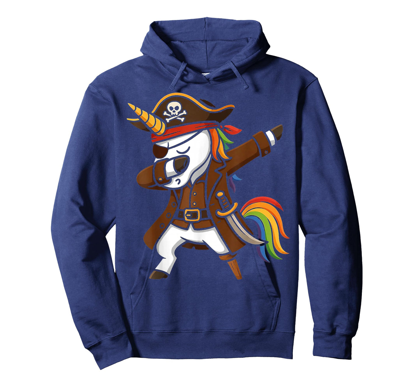 Dabbing Pirate Unicorn Freeboater Boating Captain Pirate T-Shirt