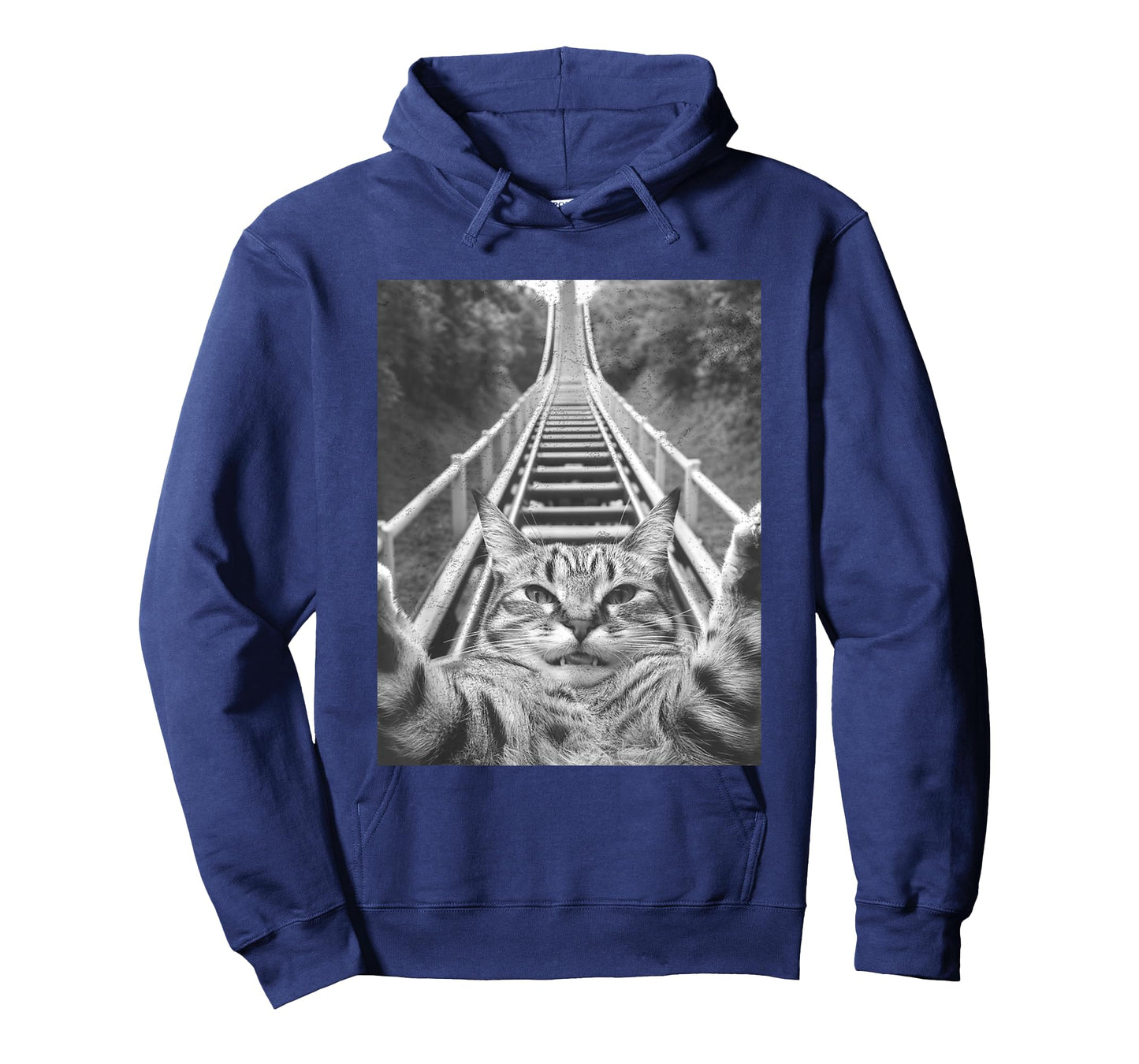 Cat Selfie on Roller coaster Men Women Kids T-Shirt