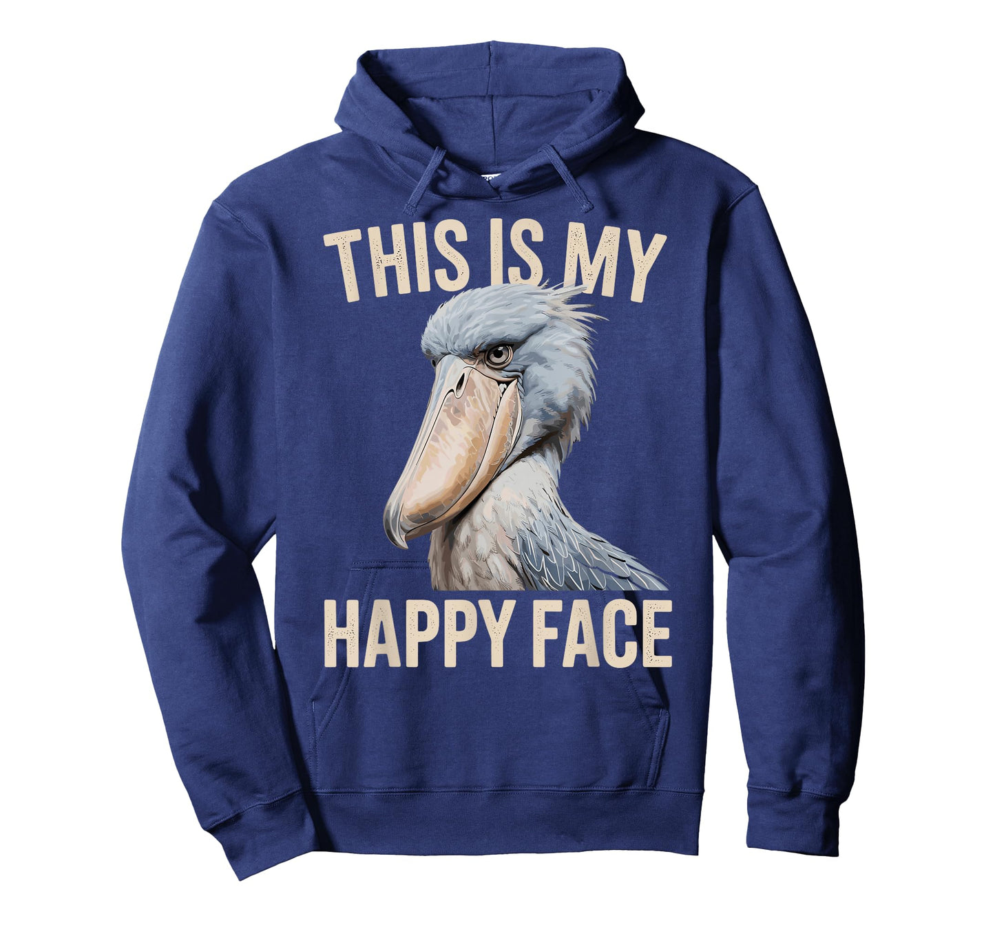 Funny Shoebill Stork Bird Happy Face T-Shirt