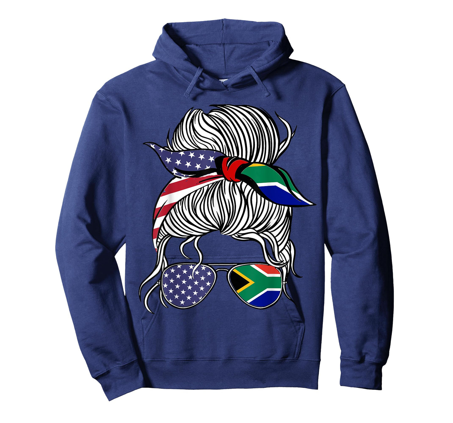 American South African Patriot Flag Women Girl Africa Grown T-Shirt