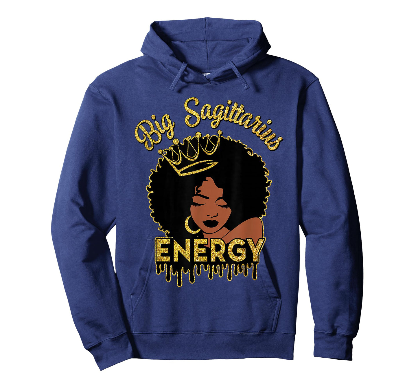 Big Sagittarius Energy African American Afro Black Women T-Shirt