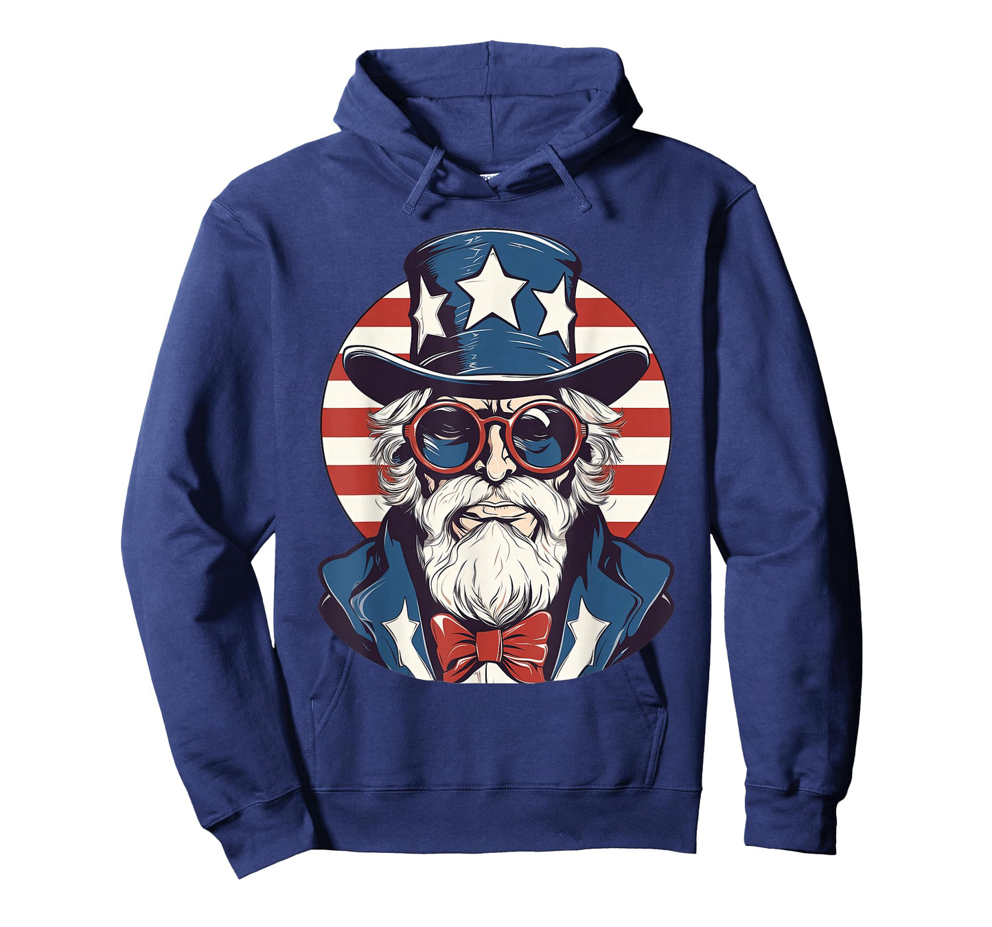 Uncle Sam with Patriotic USA Flag American Independence Day T-Shirt