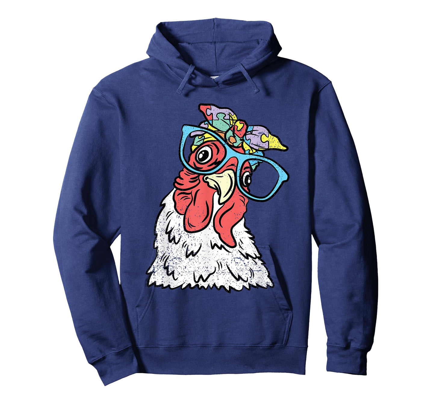 Chicken Puzzle Piece Autism Awareness Autistic Warrior T-Shirt