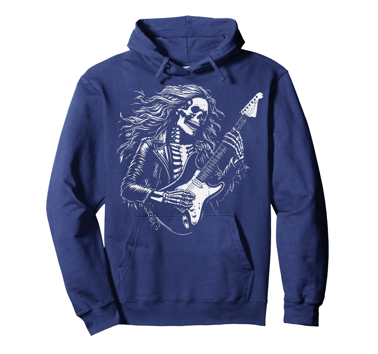 Punk Rock Skeleton Electric Guitar Music Rocker Men Boys Kid T-Shirt
