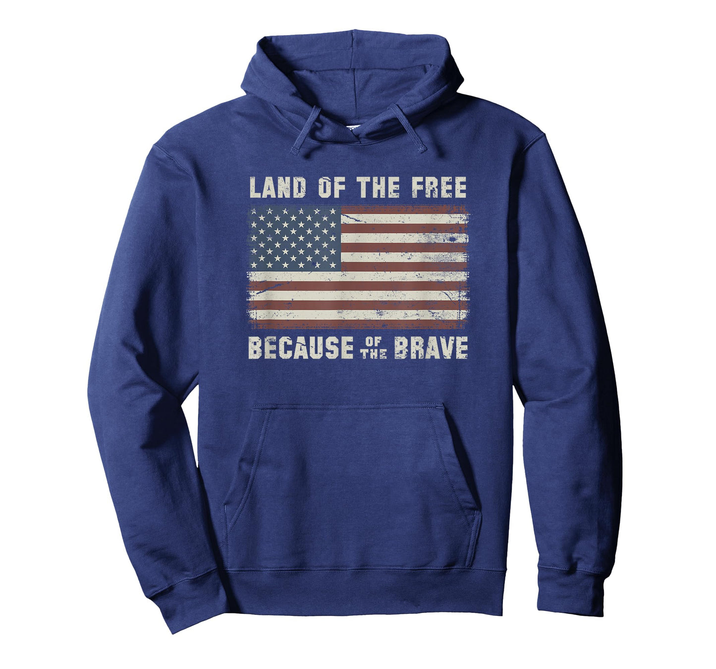 Land of The Free Because of The Brave Vintage Flag T-Shirt