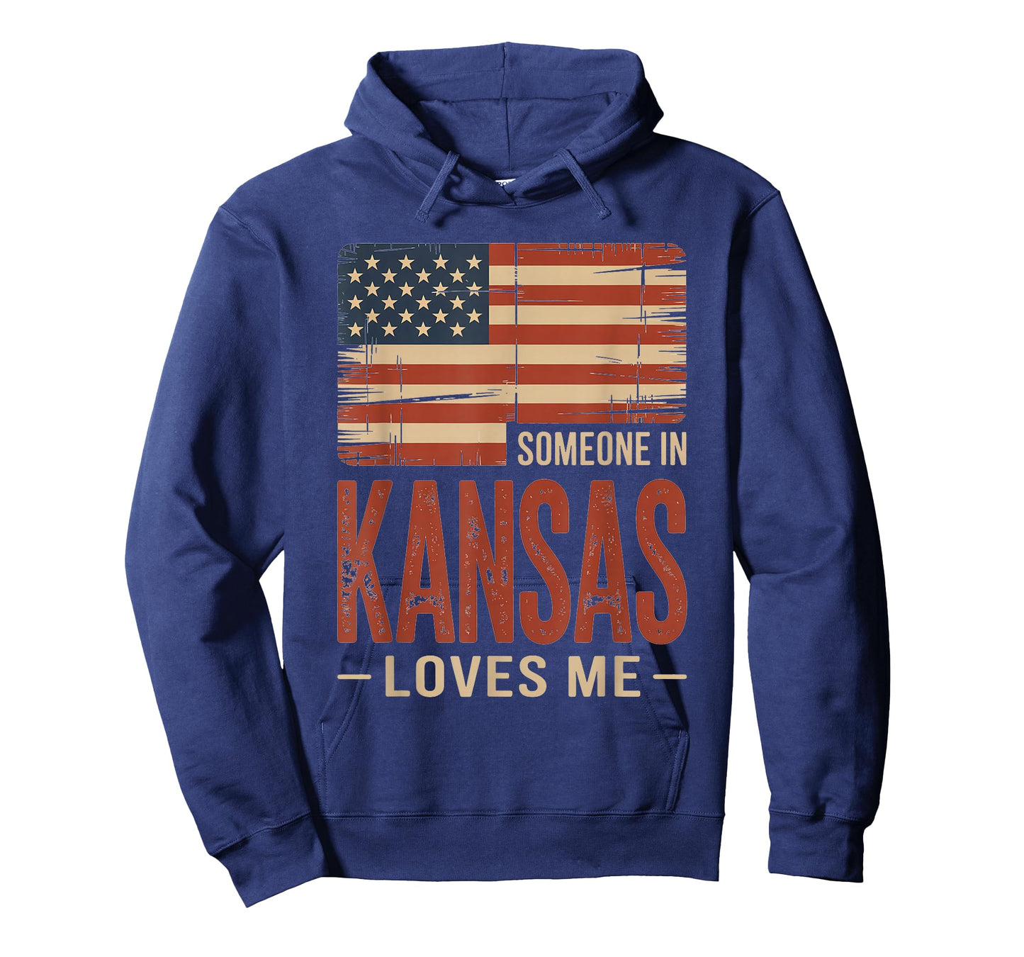 Someone in Kansas Loves Me US Flag T-Shirt