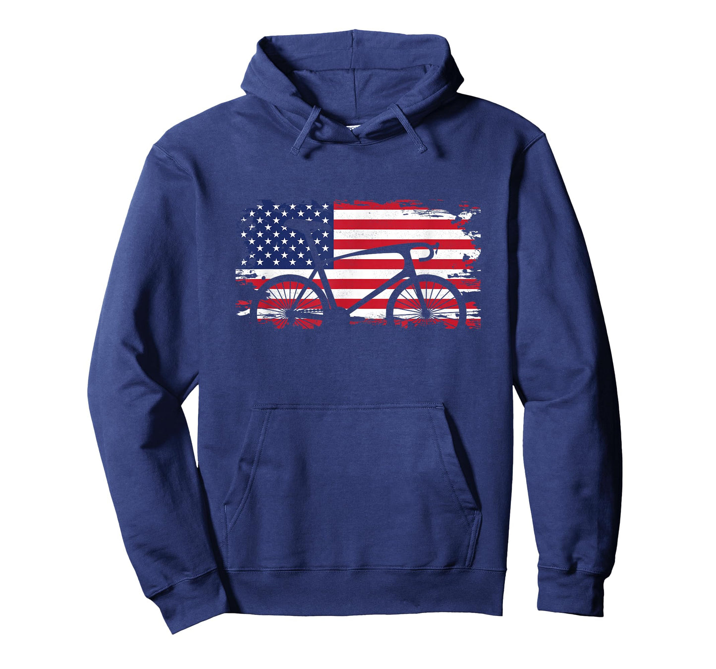American Flag Road Biking Cycling Apparel - Bicycle Cycling T-Shirt