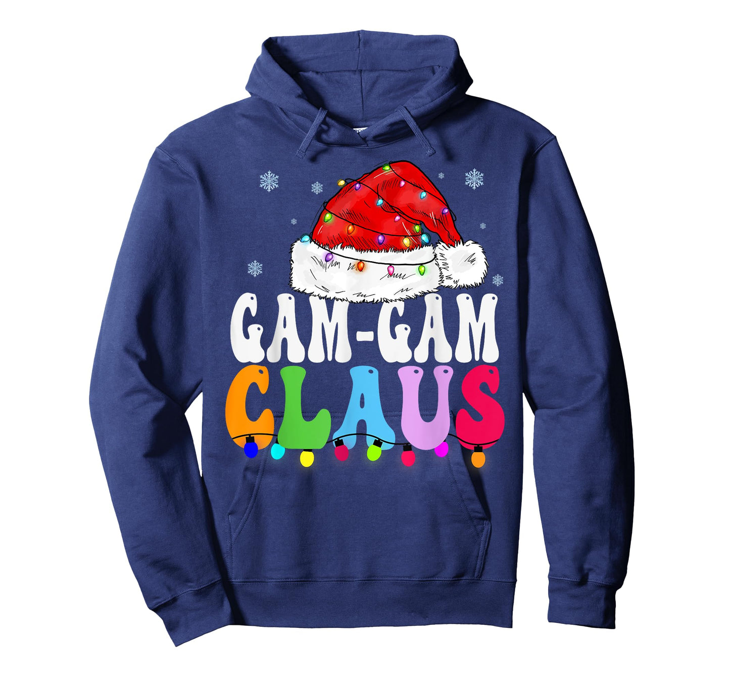 Gam-Gam Claus Funny Xmas Family Matching Grandma Christmas T-Shirt