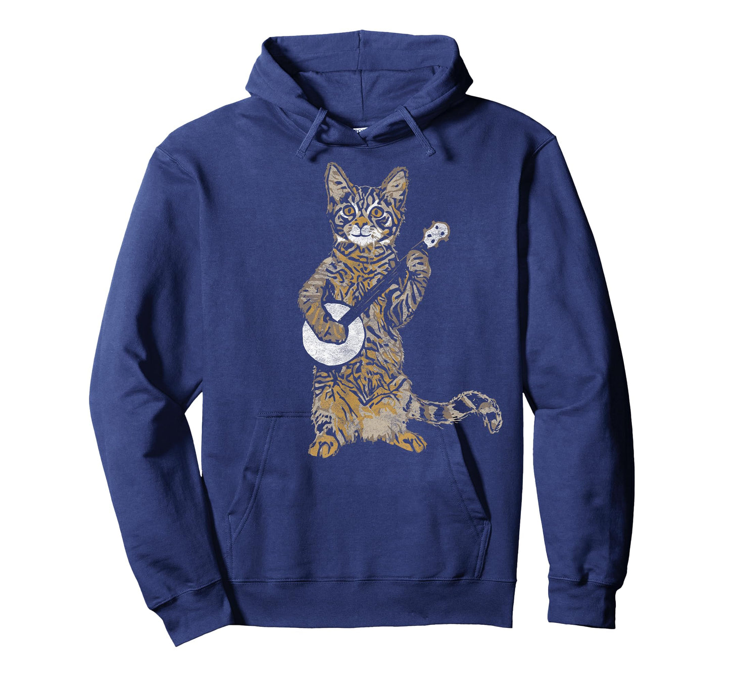 Banjo Cat - Funny Retro Style Bluegrass & Tabby Cat Lover T-Shirt