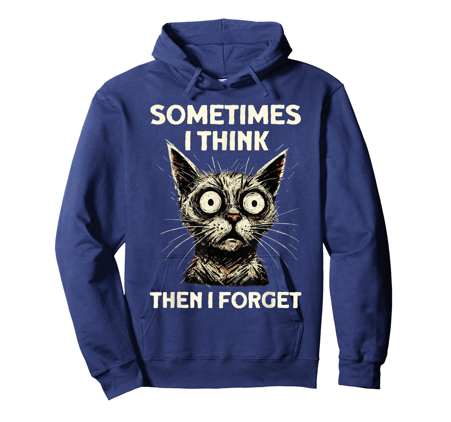 Funny Thinking Cat, Funny Sarcasm, Funny Sarcastic Cat T-Shirt